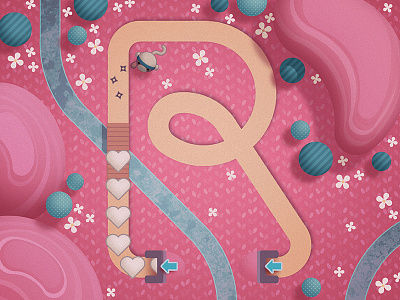Rosy bloons monkey city letter a day monkey pink r riot riotvisualdesign track