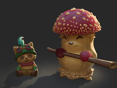 Reverse Teemo decoy league of legends mushroom reverse skin teemo