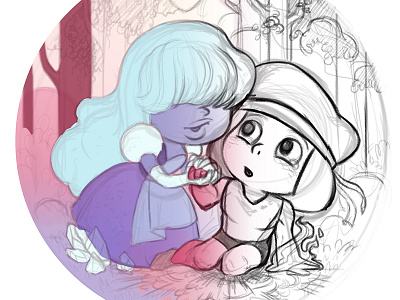 Ruby and Sapphire made of love ruby sapphire steven universe
