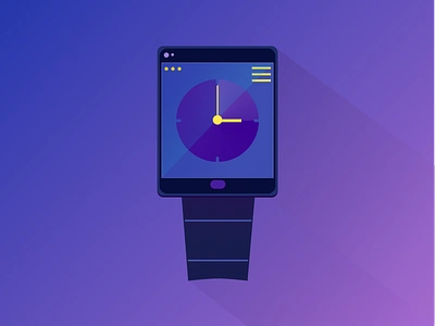 iWatch icon concept design drop shadow flat gradient graphic design icon icon design illustration iwatch smart watch watch