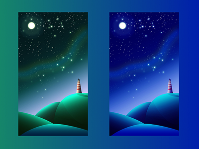 NightNightSky free gradient ios landscape sky stars universe wallpaper