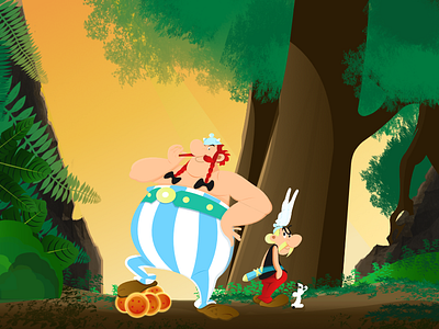 Asterix & Obelix, bis 2d asterix design draw fanart illustration vector