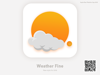 Weather Fine - Forecast Radar app icon apple forecasts ios ios app ios icon radar rain snow sun weather weather fine