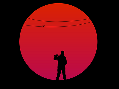 Sunset design illustration vector