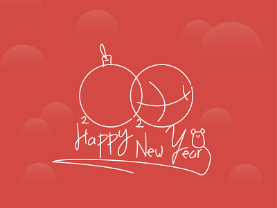 Happy New Year Dribbbl's 2020 design happy new year illustration mouse rat vector