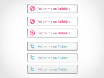 Buttons button dribbble psd twitter