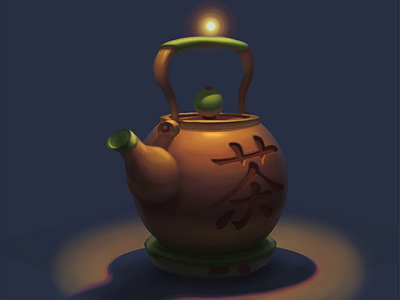 Teapot for tea ceremony