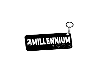 2nd millennium typography logo