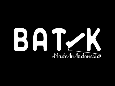 Batik typography logo