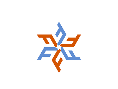 Freezing Fox Logo Concept brand design icon logo outdoor snowflake