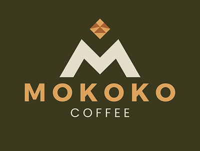 Mokoko Coffee Shop brand coffee design flat icon logo vector