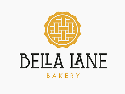 Bella Lane Bakery bakery brand design flat icon logo vector