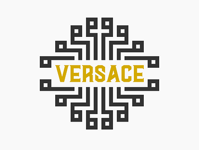 Versace Logo Redesign Concept brand design fashion flat logo vector versace