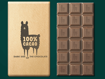 Chocolate Shop Logo branding cacao chocolate design flat icon llama logo vector