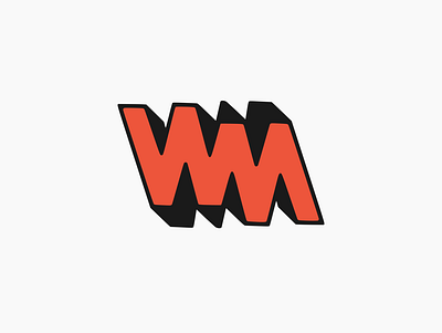 Wave Music app brand design flat icon logo music vector