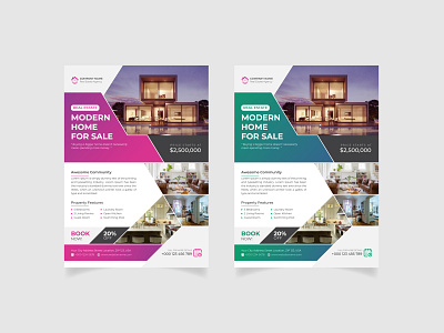 Beautiful Real Estate Flyer Design Template