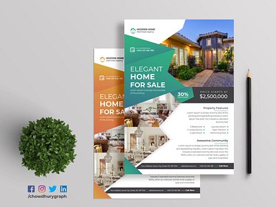 Elegant Real Estate Flyer Design Template