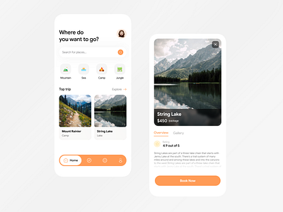 Travel App app app design app travel design graphic design icon illustration logo mobile mobile design travel travel app ui ux