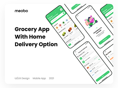 Food Delivery App app app design branding design drinks food food delivery app fruits logo ui ux vector vegetable