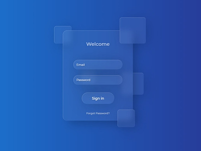 Glass Morphism Effects Login Form HTML CSS