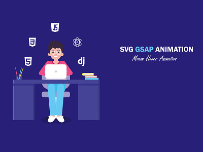 SVG GSAP Animation HTML CSS & JS | Animation In html | GSAP |