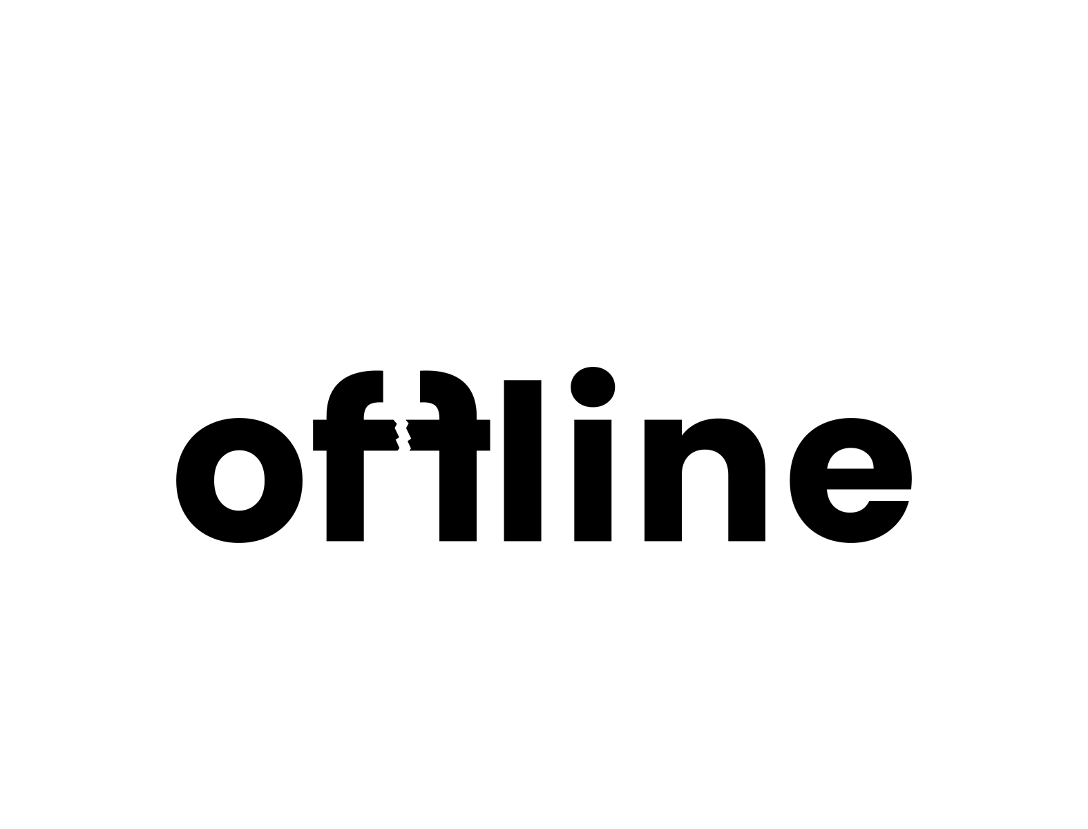 Minimal Logo Design of OFFLINE by Ribbon & More on Dribbble