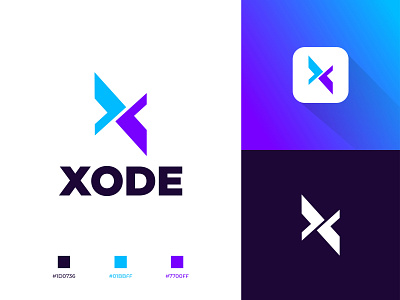 Xode Firm Logo Design and Brand Identity branding creative design design graphic design illustration logo typography vector