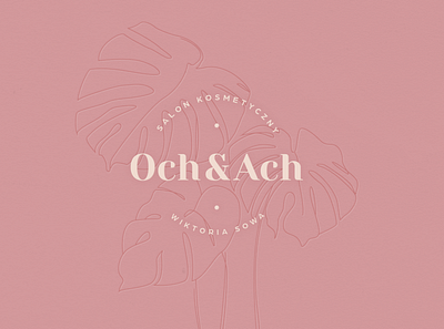 Och&Ach branding branding design flat graphicdesign illustrator logo typography vector
