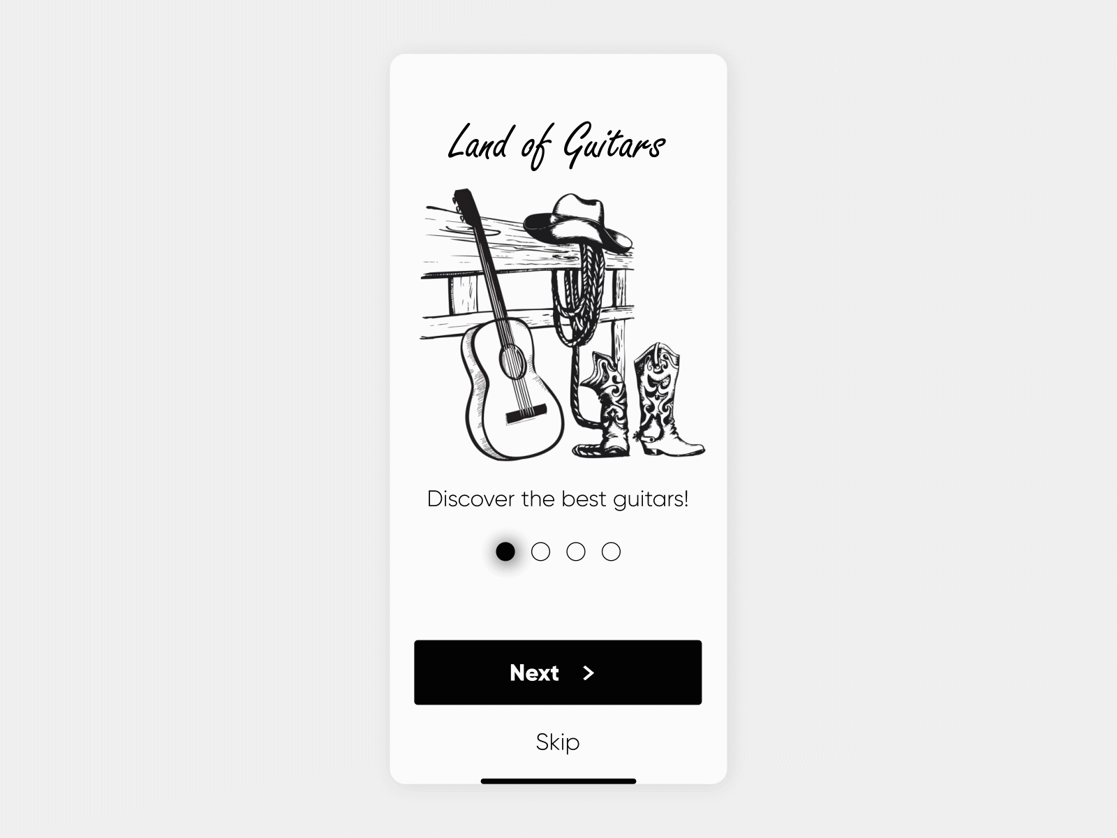 Land of Guitars - Prototype and Interaction 2d 3d aftereffects animation art danialnazemi design figma flat graphic icon illustration logo passion typography ui ui design uiux vector website