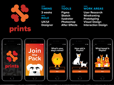 UX/UI / Prints App animation branding digital figma illustration photography prototype typography ui ux