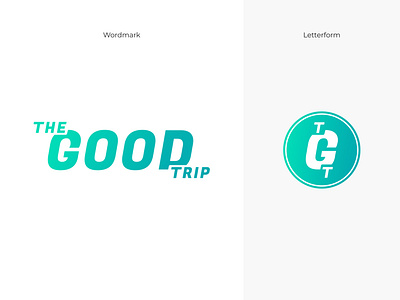 The Good Trip Logo Design branding design digital design event graphic design identity illustration launch letterform logo logo design logotype presentation visual design wordmark