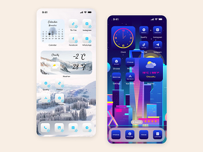 Iphone Home Screen Designs Themes