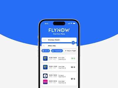 FLYNOW - Flight Booking App | Search Page✈️