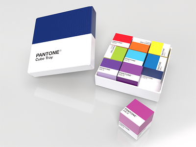 Pantone Cubes 3d packaging pantone