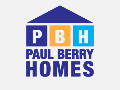 Paul Berry Homes advertisement brand design branding design illustration logo typography vector