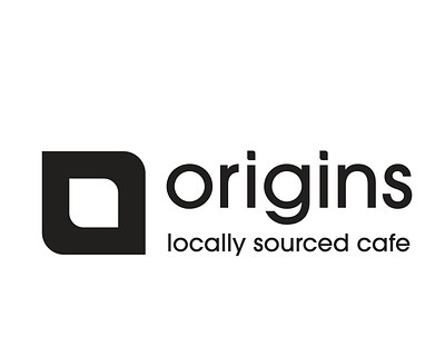 Origins Cafe Branding advertisement brand design design logo typography