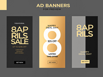 Static html5 web banner ads