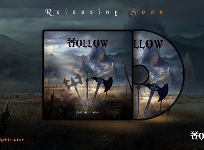 Hollow a new metal music release album cover artwork album cover album cover art album cover design album covers cover design graphic design illustration itunes cover metal music music music art single song spotify cover youtube banner