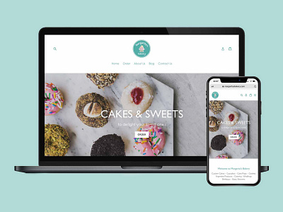 Bakery website bakery website branding graphic design shopify web design