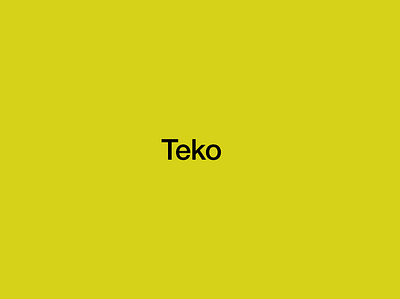 Teko behance