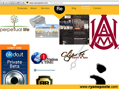 ryanepoole.com business cards logos marketing web design