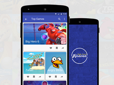 High Scrore Heaven game listing. game search google material design material design top games