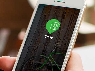 Eddy main screen mobile landing page splash screen welcome screen