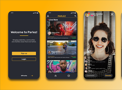 Parlez Snapshot 1 app application mobile app design mobile ui ui ux