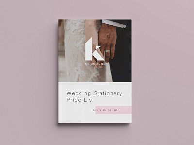 KS Designs Wedding Stationery Pricing Booklet booklet design branding catelogue design graphic design logo pricing booklet typography