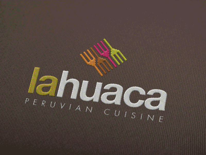 La Huaca Restaurant branding design logo typography