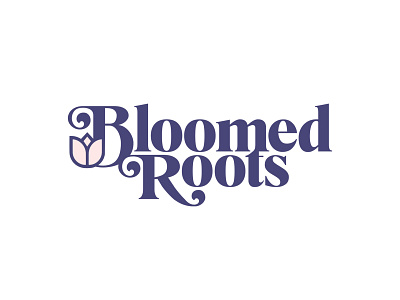 Bloomed Roots - Logo brand branding design florist flowers identity logo logo mark louisville rebrand typography