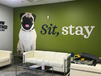 Feeders Pet Supply - Corporate Wall Graphic #1 corporate dog feeders pet supply graphic office design pet sit wall mural