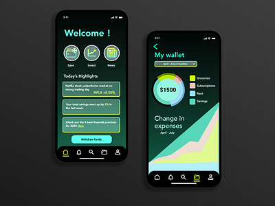 App Concept for Mobile Finance Management 💸