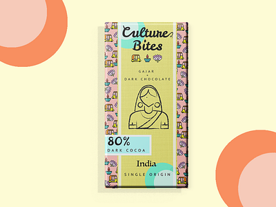 Culture Bites: INDIA 🇮🇳 3d 3dmodeling branding chocolate chocolate bar chocolate packaging culture dribbbleweeklywarmup graphic design india indian culture indian design mockup packaging photoshop product productdesign